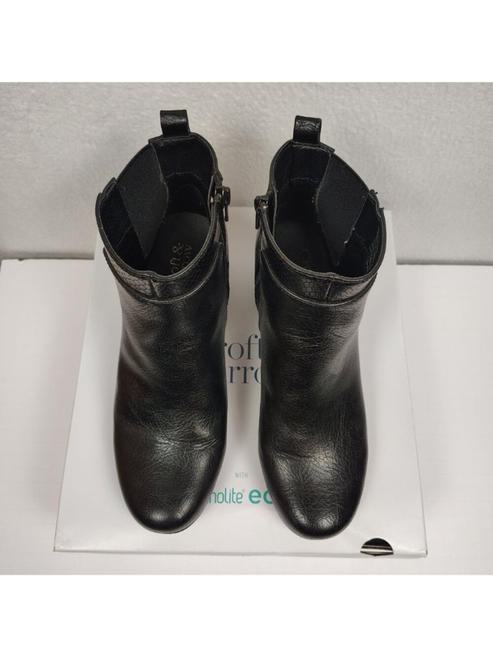 Croft & Barrow Gila High Heel Ankle Boots Women's sz 7 Faux Leather - Picture 6 of 13